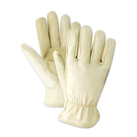 Magid Leather Drivers Gloves, Slip On Cuff, Keystone Thumb Thumb, Tan, L 12 PK TB553E-L